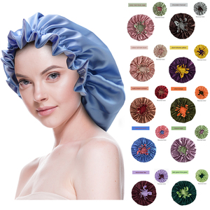 Nouvel Arrivage – Bonnet de Nuit Réversible Élastique Personnalisé pour Femme, en Satin Double Couche avec Volants, pour Cheveux Bouclés, Réglable - Product Image 1