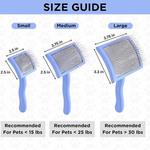 Brosse ZJH pour chiens-Brosse démêlante en plastique écologique pour griffonnages et caniches (courbe moyenne) - Product Image 6