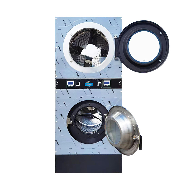 Коммерческое оборудование для самообслуживания прачечной, 12 кг, монетная сушилка для стека, комбинированная шайба для отеля, фабрики, прачечной, больницы