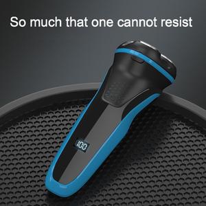 Rasoir Électrique Classique Rechargeable CITICITY pour Hommes, Rasoir Corporel Complet à Triple Lame, Alimentation USB, Utilisation Faciale, Lavable - Product Image 2