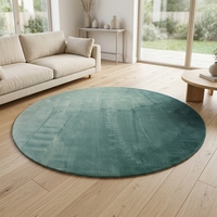 Alfombra Picasso de Lana de Nueva Zelanda Hecha a Mano, de Pelo Alto y Grueso, Antidesgarro, con Diseño Abstracto de Estilo Moderno y Lujoso, Antimanchas