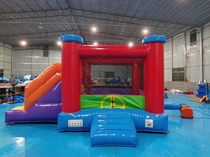 Château sautant gonflable de haute qualité commercial avec la maison gonflable de rebond de glissière sèche avec la glissière combinée pour des enfants - Product Image 6