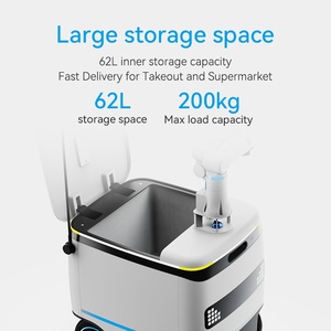 Chariot logistique extérieur Speedybot 100L, <span class=keywords><strong>robots</strong></span> IA de livraison terminale intelligents avec fonction d'ascenseur automatique - Product Image 3