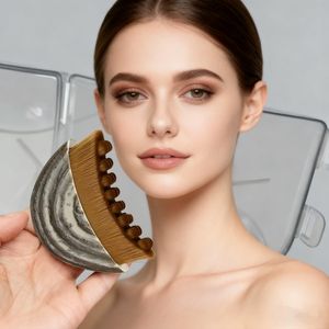 人体工程学淋巴轮廓干刷定制标志颚线缓解按摩器无疲劳面部引流按摩器 - Product Image 2