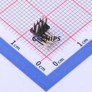 KH-1.27PH90-2X4P-L10.5 Pin Header Bent Lead Through Hole,P=1.27mm Connector 2x4P 1.27mm Pin Header Right Angle Insert - Product Image 1