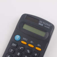 Calculatrice de tables de fonction financière de bureau d'impression de logo personnalisé de promotion mini calculateur de coût de poche solaire à 8 chiffres