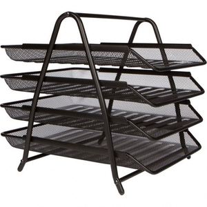 Wholesale Metal Mesh 4 Layers Office Removable Document <b>Tray</b> Letter <b>Tray</b> Desk Organizer - Product Image 1