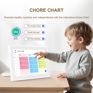 Pantalla Táctil Inteligente Interactiva para Horarios Familiares, Blanca/Negra, Calendario Digital <span class=keywords><strong>de</strong></span> 10 y 16 Pulgadas - Product Image 4