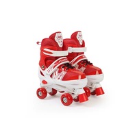 Bestseller Patins à roulettes à quatre roues pour débutants, patins à roulettes à double rangée en PVC pour enfants, taille réglable