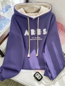 Áo hoodie nữ Hàn Quốc thu đông, kiểu rộng rãi, dáng oversized - Product Image 5