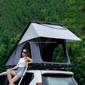 Compact Hard Rooftop Tent for <b>Small</b> Cars Lightweight Aluminum Cover Double Layer 3000mm Waterproofing CE Standard Model - Product Image 4