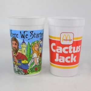 Custom 16Oz Fluted Plastic Stadium <b>Cups</b> With <b>Lid</b> Color Changing for Camping Personalized Outdoor Recreation - Product Image 4