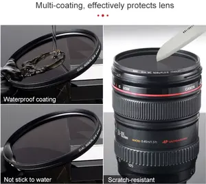 GiAi Pro kamera filtresi 1/2 1 duraklı yüksek kaliteli kamera siyah sis filtresi portre 37-86mm
