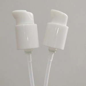 Bomba dosificadora de crema blanca de PP de 20 mm (izquierda/derecha) de gran venta para botella de base de maquillaje, suero, limpiador <span class=keywords><strong>facial</strong></span>, aceite esencial - Fabricante de bombas de <span class=keywords><strong>tratamiento</strong></span> - Product Image 4