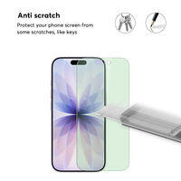Protection d'écran en verre trempé anti-lumière bleue à 80 % pour iPhone 17 Pro