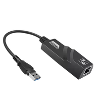 Adaptador de red con cable USB 3,0 Gigabit/100Mbps, superventas del fabricante, interfaz externa sin controlador con WIFI en stock