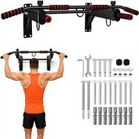 Barre de traction multifonctionnelle en acier inoxydable pour la musculation à domicile, barre de traction murale multi-prise pour entraînement de force, capacité 250 lb