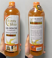 CHAP CLAIRE Gel Douche Exfoliant Corps au Collagène & Rose Contrôle du Sébum Nettoyage en Profondeur Formule Nourrissante Lissante Vitamine E Bulles