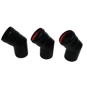 Coude 45 degrés 80 mm pour cheminées à granulés et poêles - Product Image 1