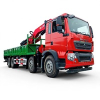 Grue à flèche articulée montée sur camion de 14 tonnes SQ560ZB6+1 |   360 °   Lève-charge hydraulique pliable pour camions lourds