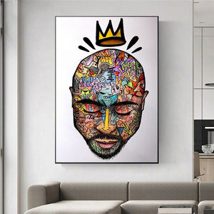 Graffiti Art toile peinture Art mural rappeur abstrait de <span class=keywords><strong>2pac</strong></span> affiches et impressions Street Art image pour salon décoration de la maison - Product Image 5