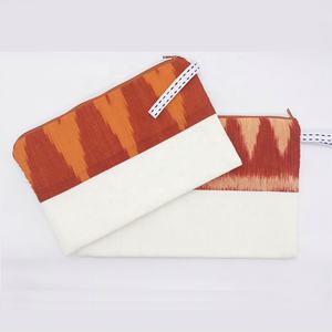 Vente en gros de sacs à cosmétiques vierges en toile de coton réutilisables avec logo imprimé personnalisé pour pochette de toilette avec fermeture à glissière - Product Image 2