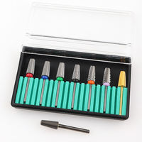 Ensembles de forets pour manucure et pédicure, service complet, 3/32 ", 5 en 1, forets à ongles en carbure de tungstène