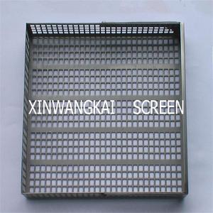 <span class=keywords><strong>SS</strong></span> lỗ vuông đục lỗ giỏ, lỗ vuông đục lỗ kim loại sàng - Product Image 1