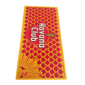Custom 3D Logo Food Grade Silicone Bar Runner Mat Raised <b>Edge</b> Waterproof Bar Spill Mat for Brand Merchandise - Product Image 5