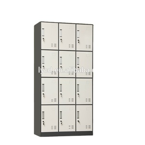 Đồ Nội Thất Bằng Kim Loại Tủ Đựng Đồ Thay Quần Áo Tập Gym 12 Cửa Bằng Thép Tủ Khóa Mũ Bảo Hiểm - Product Image 1