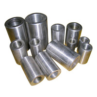 HRB400/500 कंक्रीट प्रबलित विकृत स्टील सरिया 45 कार्बन इस्पात rebar युग्मक
