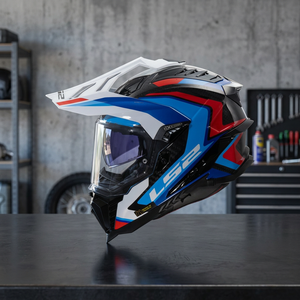 MX701 LS2 Explorer Casco Integrale in Carbonio Enduro Hull Frontier II Design Grafico Nuova Condizione Macchina per Intaglio - Product Image 2