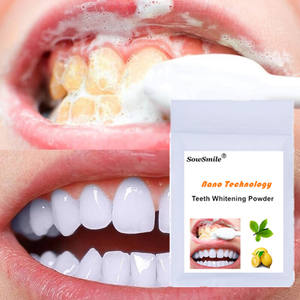 Nano technologie soins dentaires hygiène buccale blanchiment des dents 20g élimine les taches de fumée café thé fraîcheur papa poudre respiratoire - Product Image 4