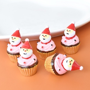 Adornos Navideños de Resina de Alta Calidad con Forma de Santa Claus para Cupcakes, Mini Regalos, Decoraciones para Pasteles de Cumpleaños, Adornos de Escritorio - Product Image 3