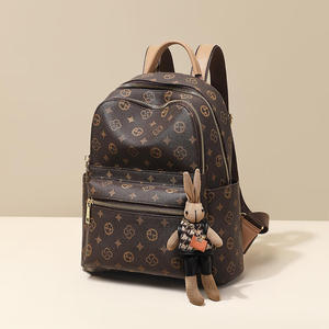 Luxury Women Top-Tier Monogram <b>Backpack</b> Designer Fashion Travel Bag Brown Printed School Bags for <b>Ladies</b> High Quality Handbags - Product Image 1