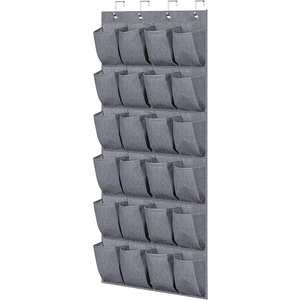 Linen Non-Woven Fabric 24 Grid <b>Shoes</b> Sundries Multi-Layer Behind the Bedroom Door <b>Storage</b> Hook - Product Image 5