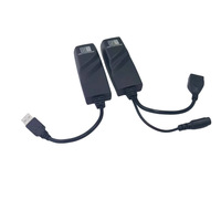 WODEXUN USB 2.0 Extender vers RJ45 Over Cat5 Cat5E Cat6 jusqu'à 100 mètres pour USB Flash Disk et souris Clavier et plus