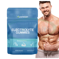 OEM Gommes à l'électrolyte de créatine sans sucre Suppléments pour le sport Boisson énergisante Vitamines c Gommes à l'électrolyte pré-entraînement