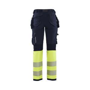 BLAKLADER - 719316428933D21 Pantalón hi-vis para mujer con elástico en 4 direcciones Azul marino/Amarillo-EAN 7330509806647 ROPA DE TRABAJO DE 2017 - Product Image 2