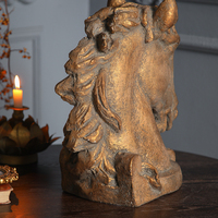Vente en gros de statues de chevaux vintage en fer, décoration d'intérieur, artisanat en métal, cadeau pour la maison ou le bureau