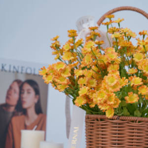 Sıcak satış yapay çiçek tek papatya kapalı dekorasyon düğün yapay çiçek el sanatları - Product Image 4