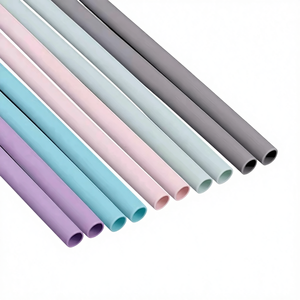 Colorful Transparent Odorless Platinum Extruded <strong>Straws</strong> and Tubes - Product Image 1