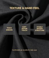 Tissu denim tissé en gros, en stock, 10S*10S, 258 GSM, largeur 74 pouces, pour vêtements, vestes, chaussures, chapeaux, 55% coton, 20% rayonne, 25%