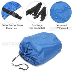 Bâche de protection robuste 210D pour bateau de 11 à 22 pieds, remorquable, pour bateau à coque en V, bateau rapide, bateau de pêche, bateau de ski nautique, imperméable, anti-poussière, anti-UV - Product Image 2