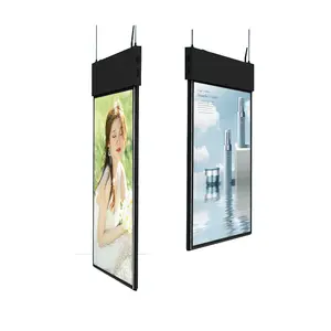 Double-sided Transparent LCD Display 43/55/ Dual Screen Display Digital Signage LCD Video Wall Display