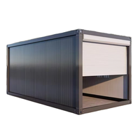 Maison mobile CE préfabriquée, garage métallique de 20 pieds, pliable, portable, mini, modulaire, en acier, conteneur de stationnement économique