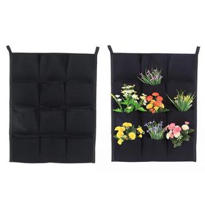 Jardinière murale verticale à 7 poches en feutre pour plantes, sac de rangement, pochette de culture murale en feutre, conteneur pour racines - Product Image 6