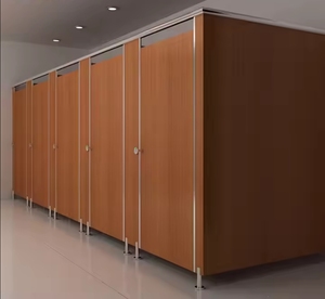 Sistema de cubículos de inodoro tablero de partición de madera impermeable HPL - Product Image 3