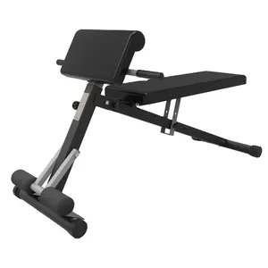 Banco de pesas comercial Gimnasio Entrenamiento Ejercicios plegables Silla romana plegable ajustable