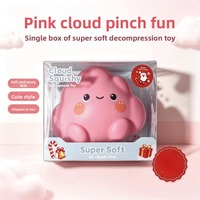 Jumbo Süße Wolken-Squishy-Spielzeug Langsam Aufsteigende Wellenwolke mit Niedriger Farbsättigung in Macaron-Farben Handflächengroß zum Kneten und Quetschen für Stressabbau